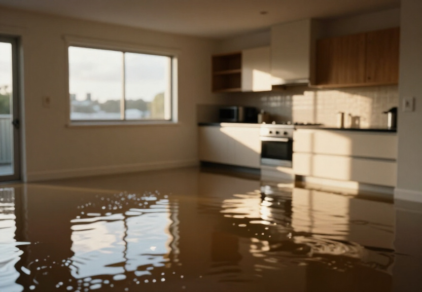Flooded basement in Dolls Point before cleanup